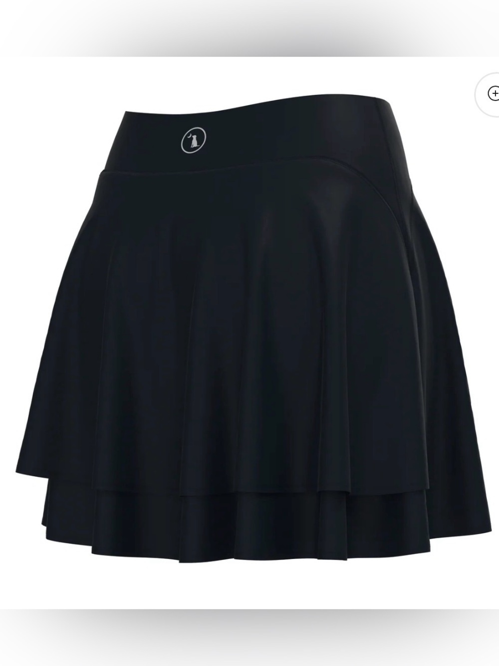 Local Girl Black Performance Athletic Skort